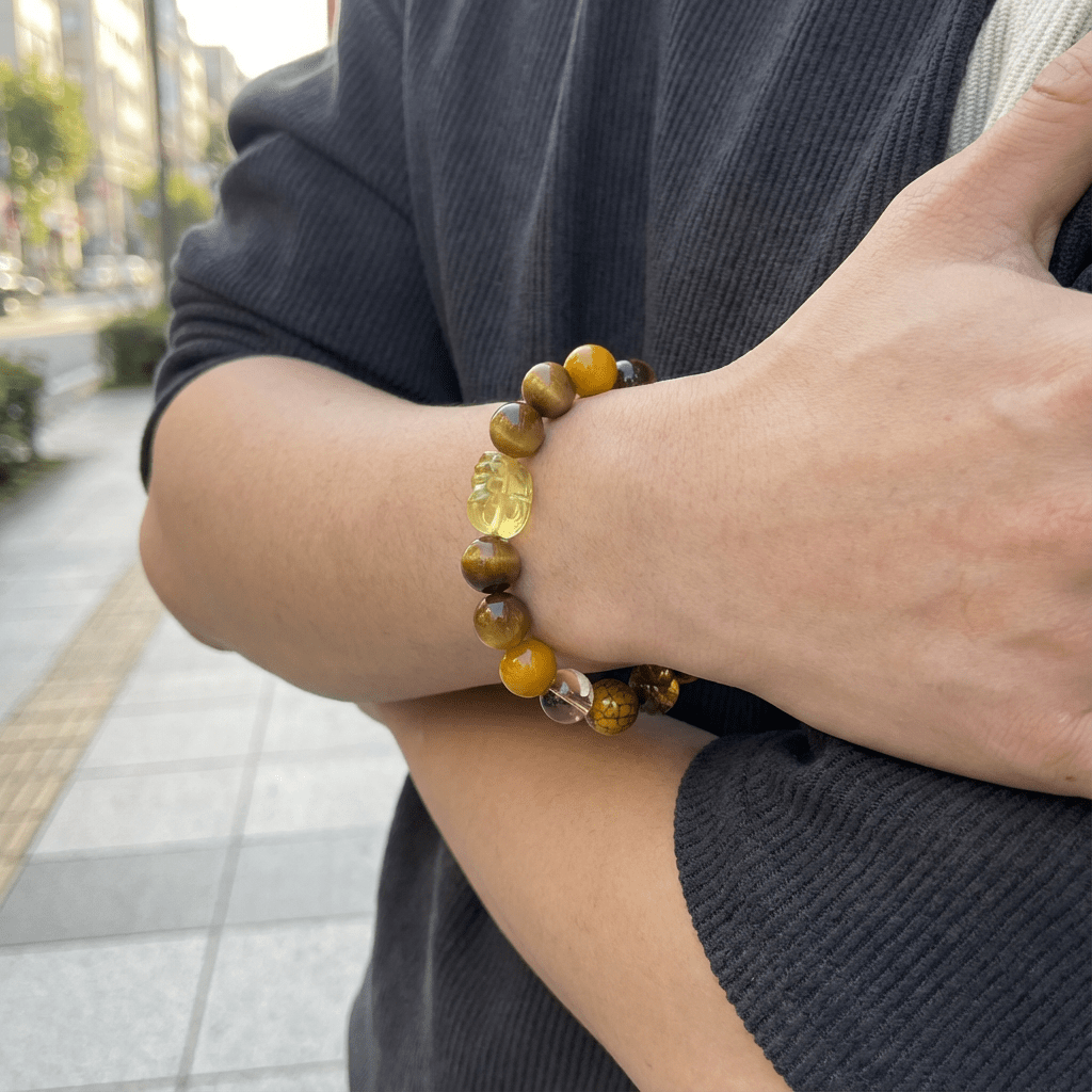 Redynasty Earth Element Pixiu Grounding Bracelet – Stability & Protection