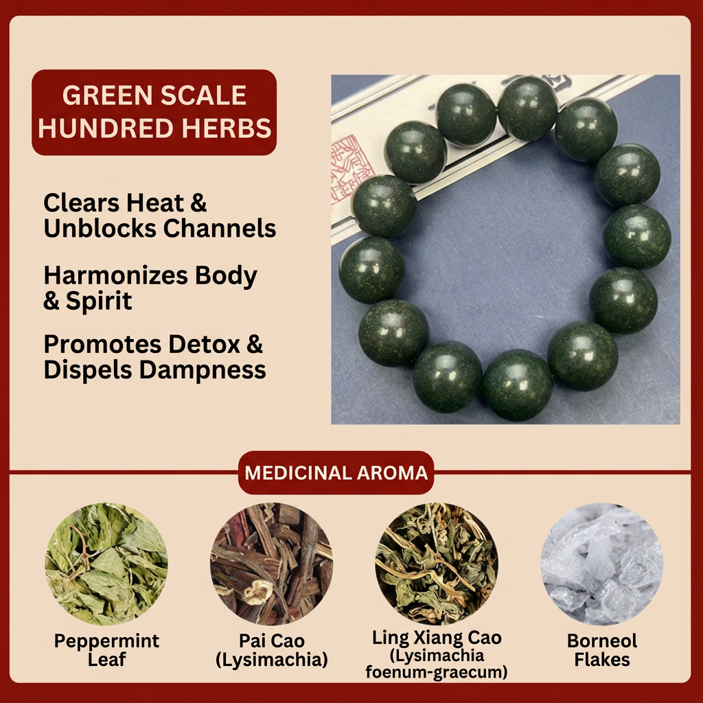 Redynasty Green Scale Hundred Herbs Bracelet