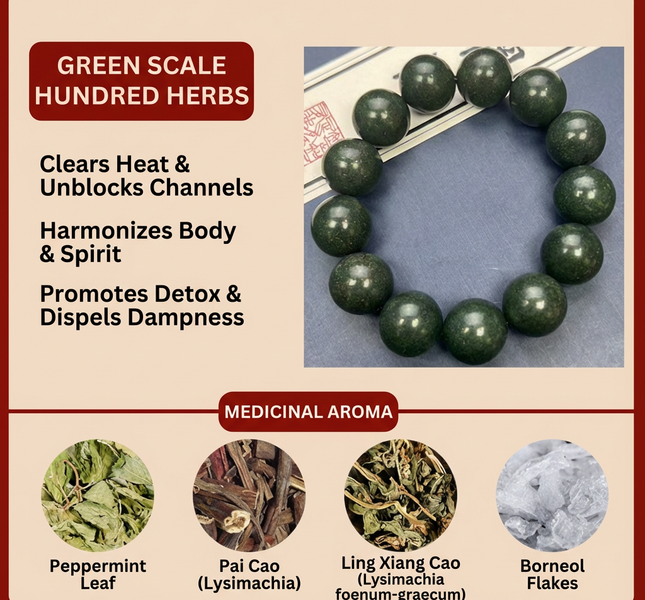 Redynasty Green Scale Hundred Herbs Bracelet