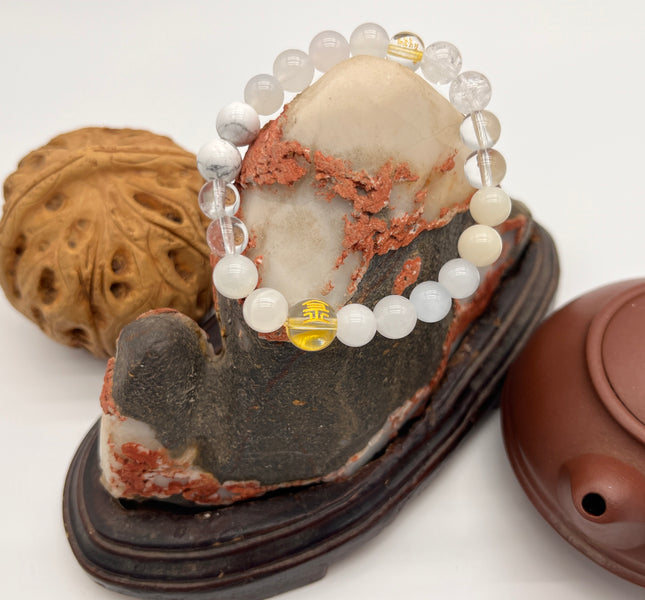 Redynasty Metal Element Wealth & Power Bracelet – Natural Tiger Eye & Obsidian Energy Beads Bracelet