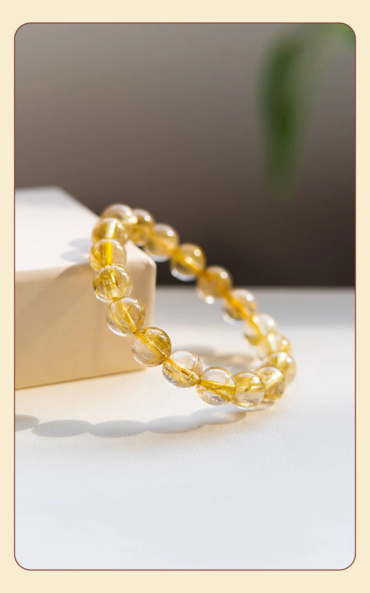 Redynasty Metal Element – Golden Citrine Fortune Crystal Bracelet