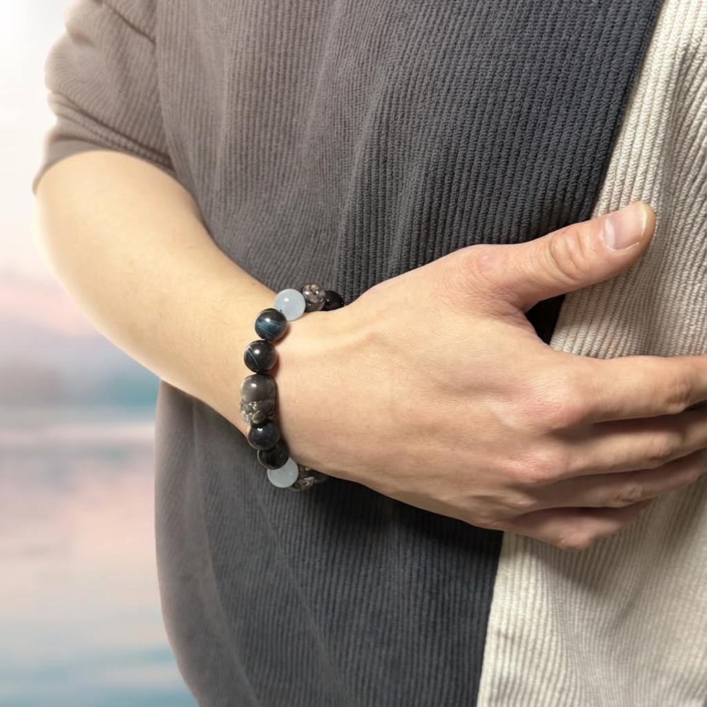 Redynasty Water Element Pixiu Flow Bracelet – Calm & Intuition