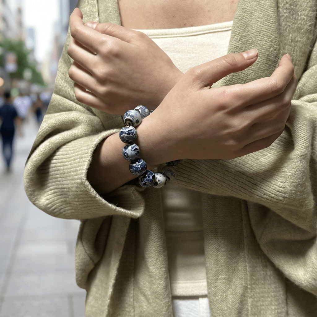 Redynsty Ceramic Bead Bracelet – Single Strand