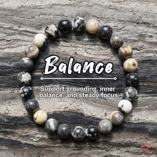 Redynasty Balance Energy Stone Bracelet – Black Stone