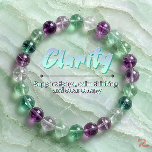 Redynasty Clarity Energy Stone Bracelet - Fluorite