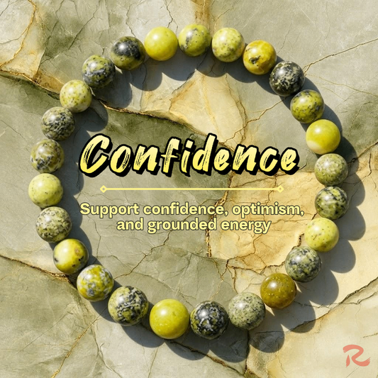 Redynasty Confidence Energy Stone Bracelet - Grass Yellow Stone