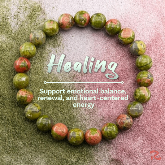 Redynasty Healing Energy Stone Bracelet - Unakite