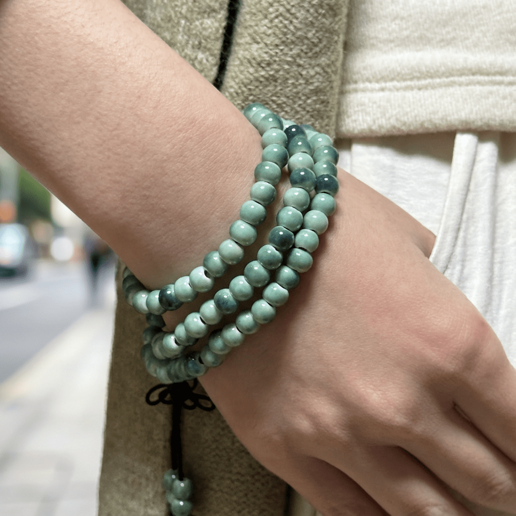 Redynasty 108-Bead Ceramic Triple-Wrap Bracelet – Jingdezhen Glaze Series