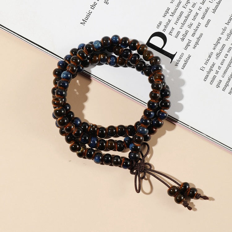 Redynasty 108-Bead Ceramic Triple-Wrap Bracelet – Jingdezhen Glaze Series