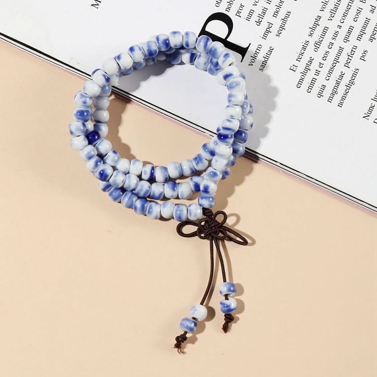 Redynasty 108-Bead Ceramic Triple-Wrap Bracelet – Jingdezhen Glaze Series