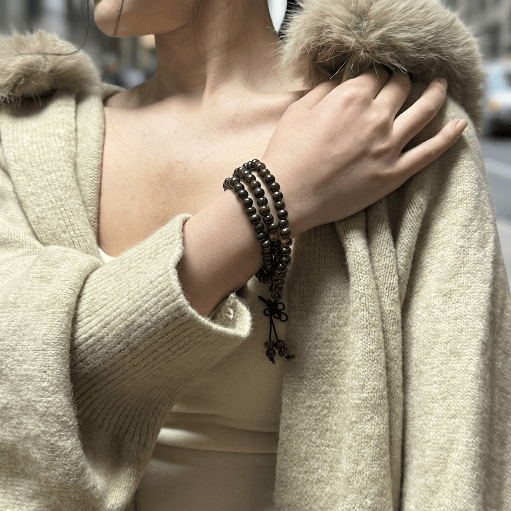 Redynasty 108-Bead Ceramic Triple-Wrap Bracelet – Jingdezhen Glaze Series