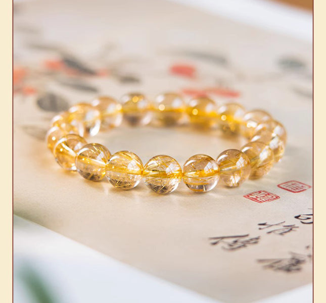 Redynasty Metal Element – Golden Citrine Fortune Crystal Bracelet