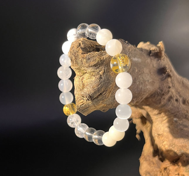 Redynasty Metal Element Wealth & Power Bracelet – Natural Tiger Eye & Obsidian Energy Beads Bracelet