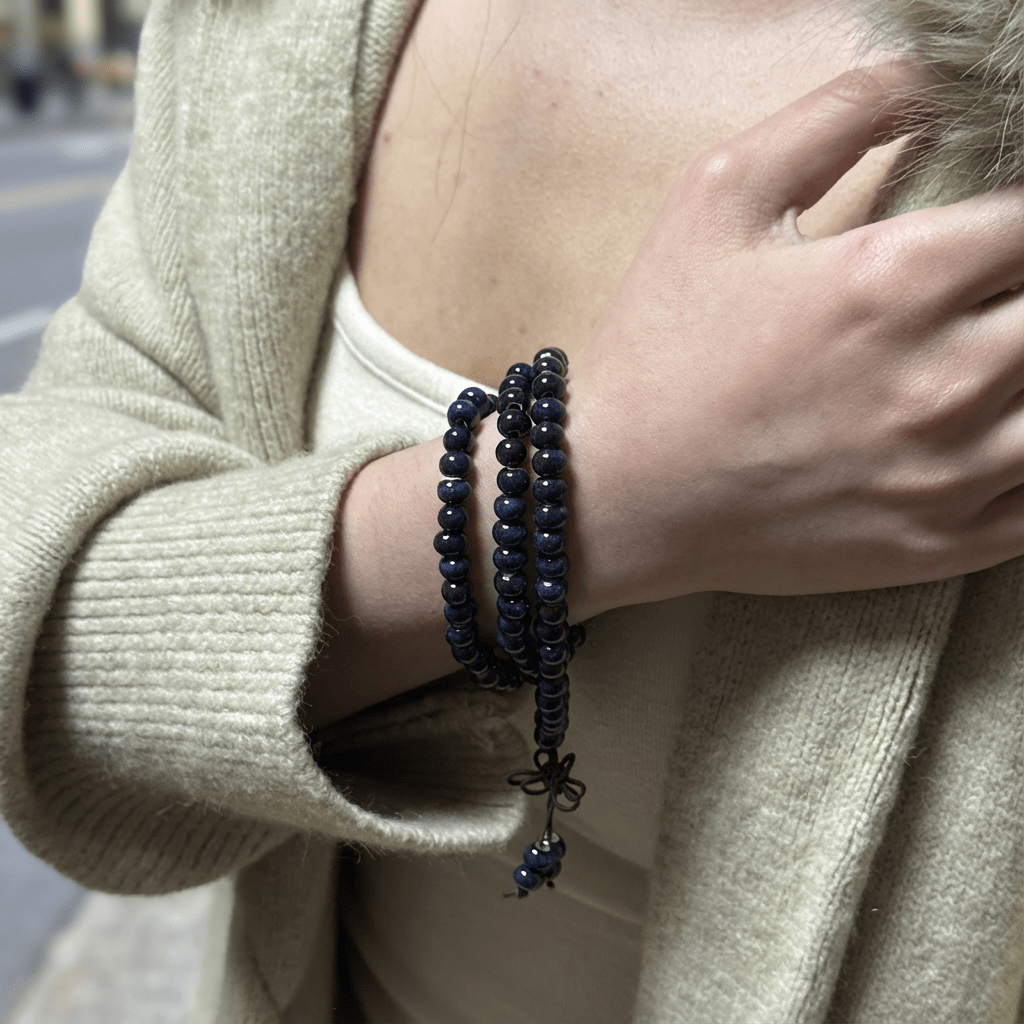 Redynasty 108-Bead Ceramic Triple-Wrap Bracelet – Jingdezhen Glaze Series