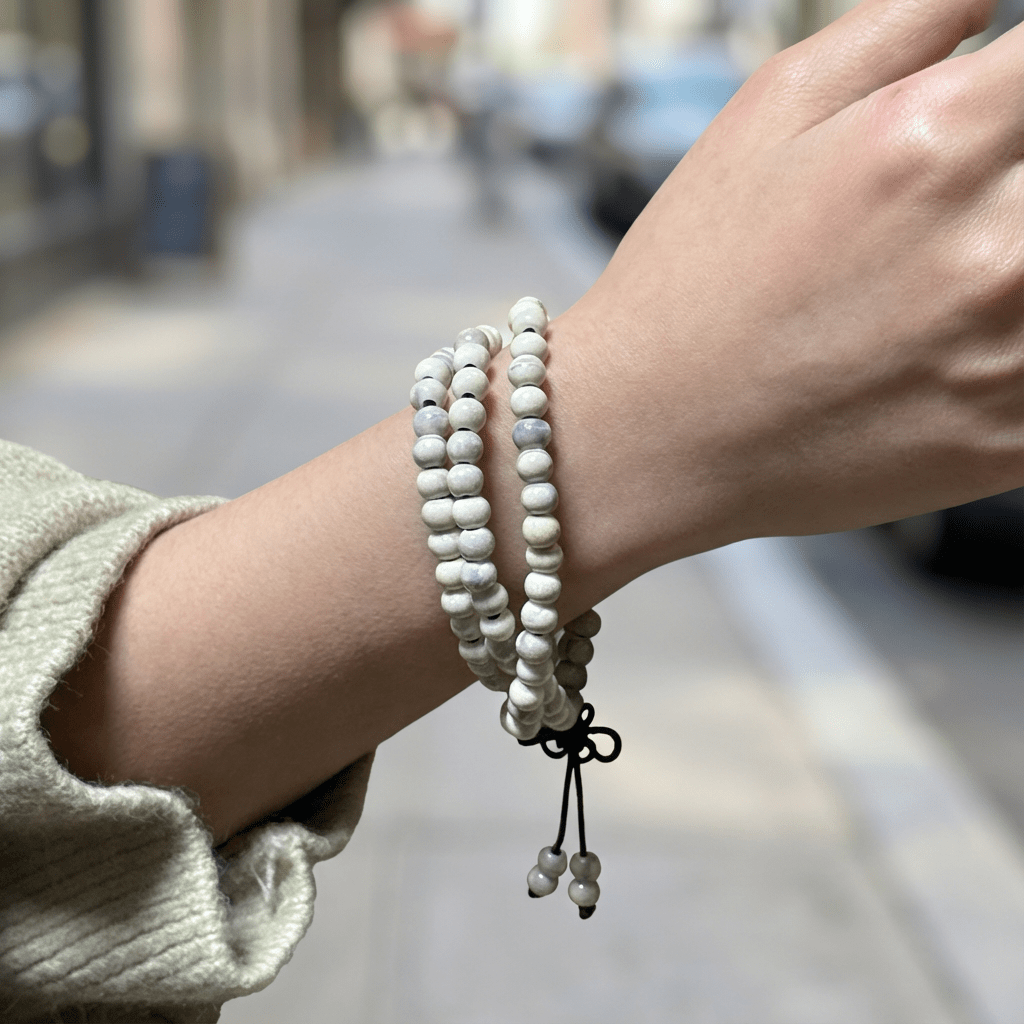 Redynasty 108-Bead Ceramic Triple-Wrap Bracelet – Jingdezhen Glaze Series